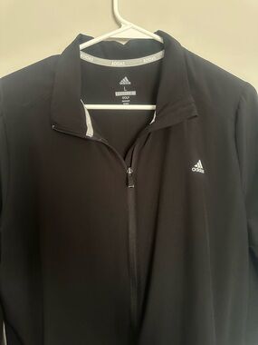 adidas Black Men’s Lightweight Golf Zip Jacket